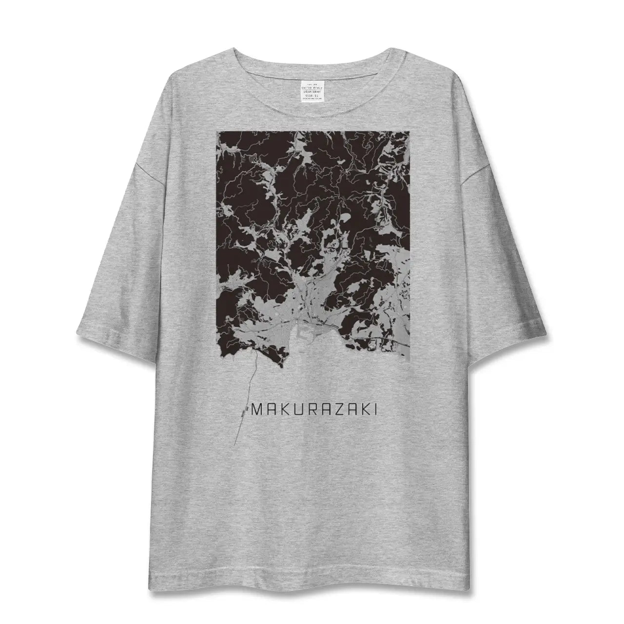 【枕崎(鹿児島県)】地図柄ビッグシルエットTシャツ
