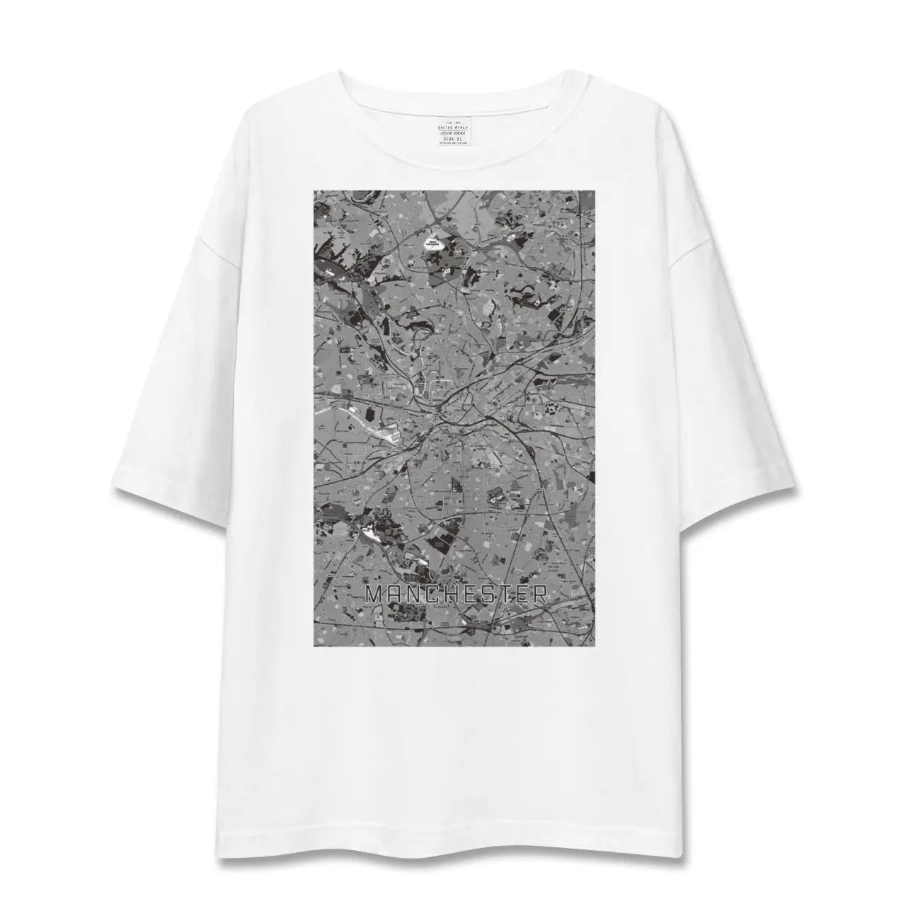 【マンチェスター(イギリス)】地図柄ビッグシルエットTシャツ