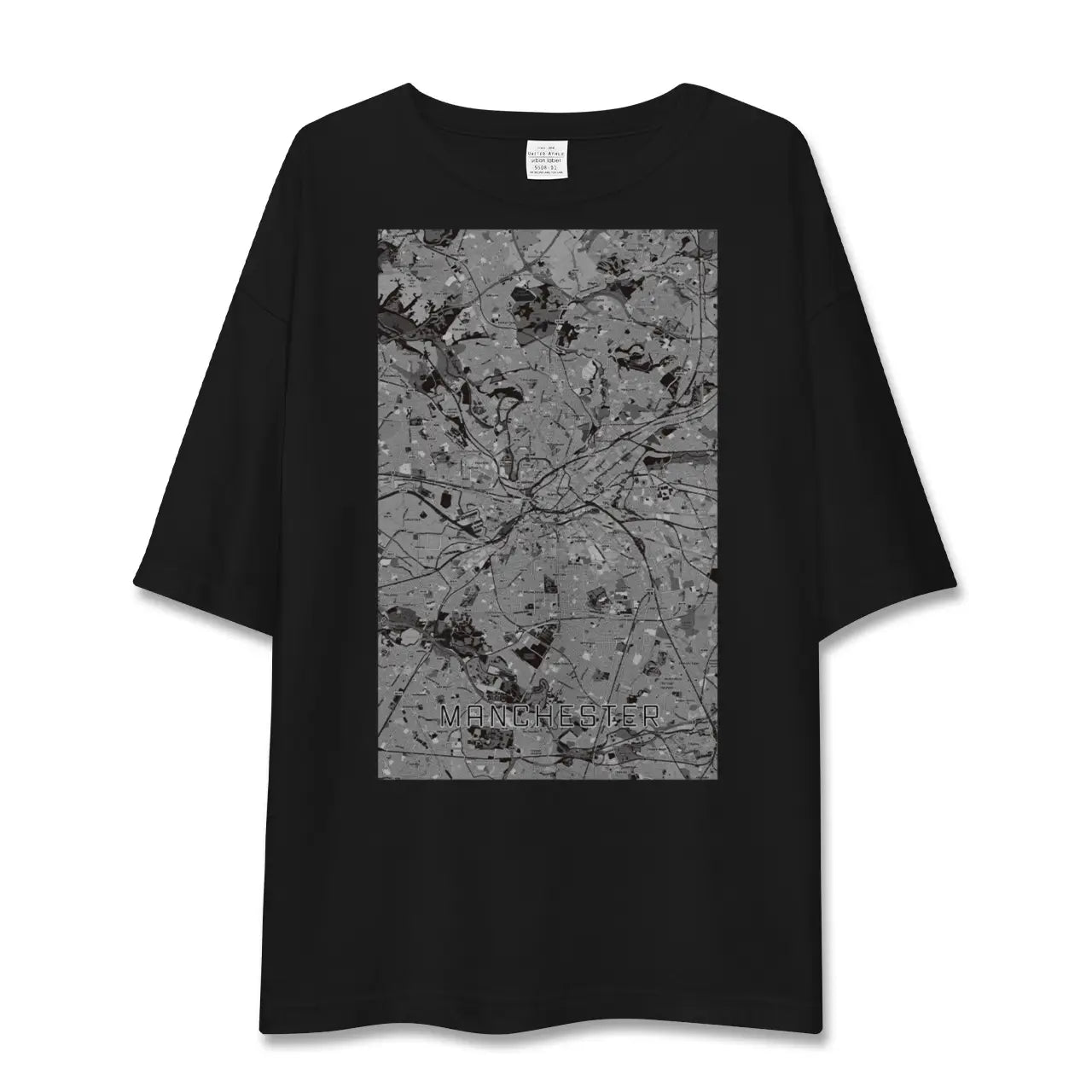 【マンチェスター(イギリス)】地図柄ビッグシルエットTシャツ