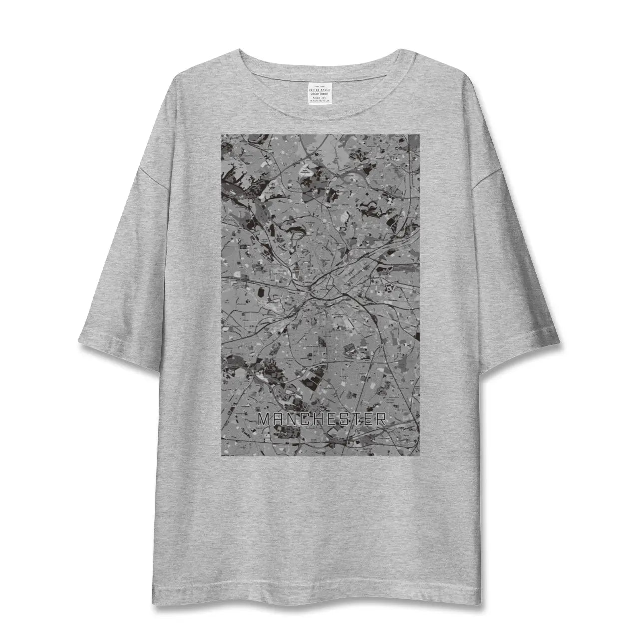 【マンチェスター(イギリス)】地図柄ビッグシルエットTシャツ