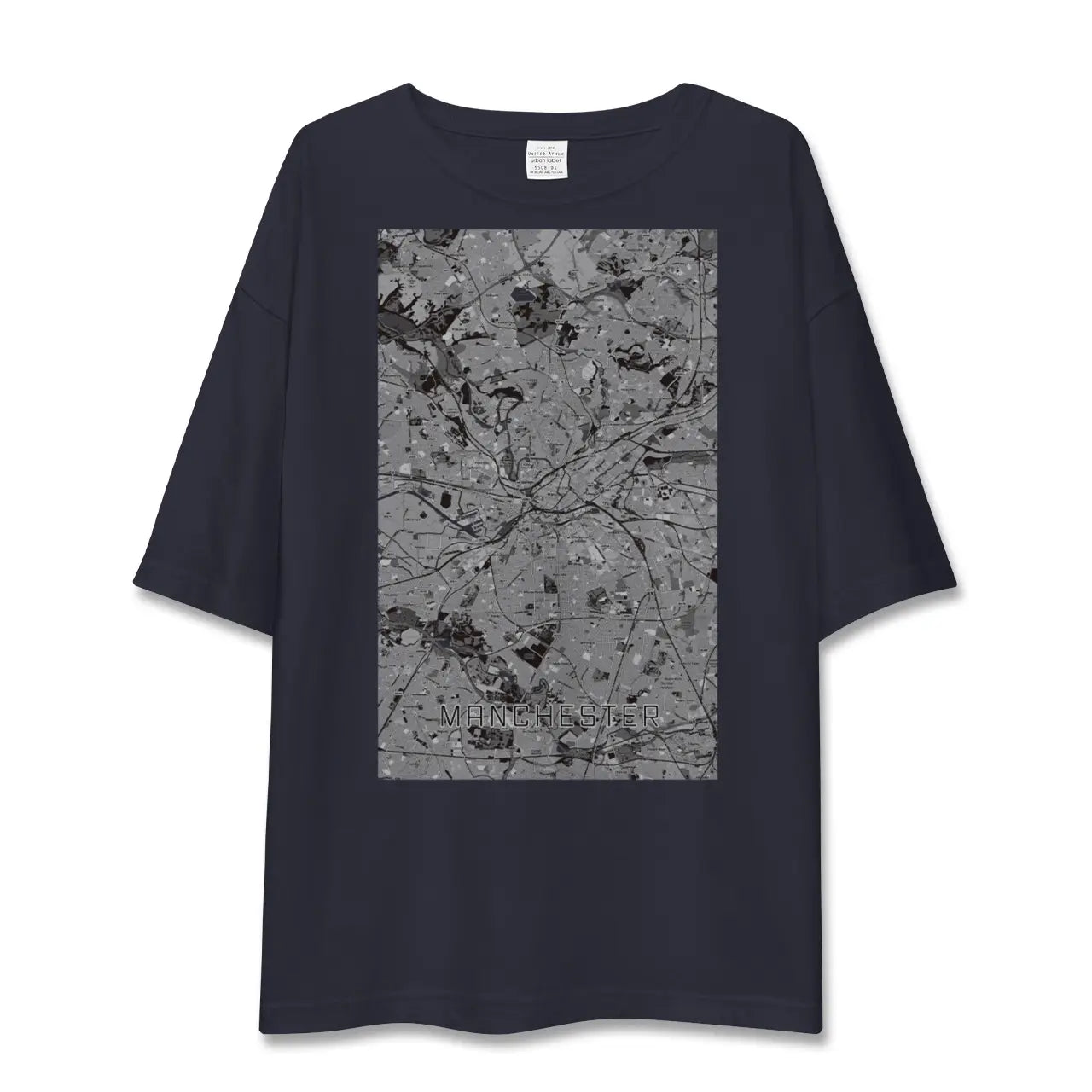 【マンチェスター(イギリス)】地図柄ビッグシルエットTシャツ