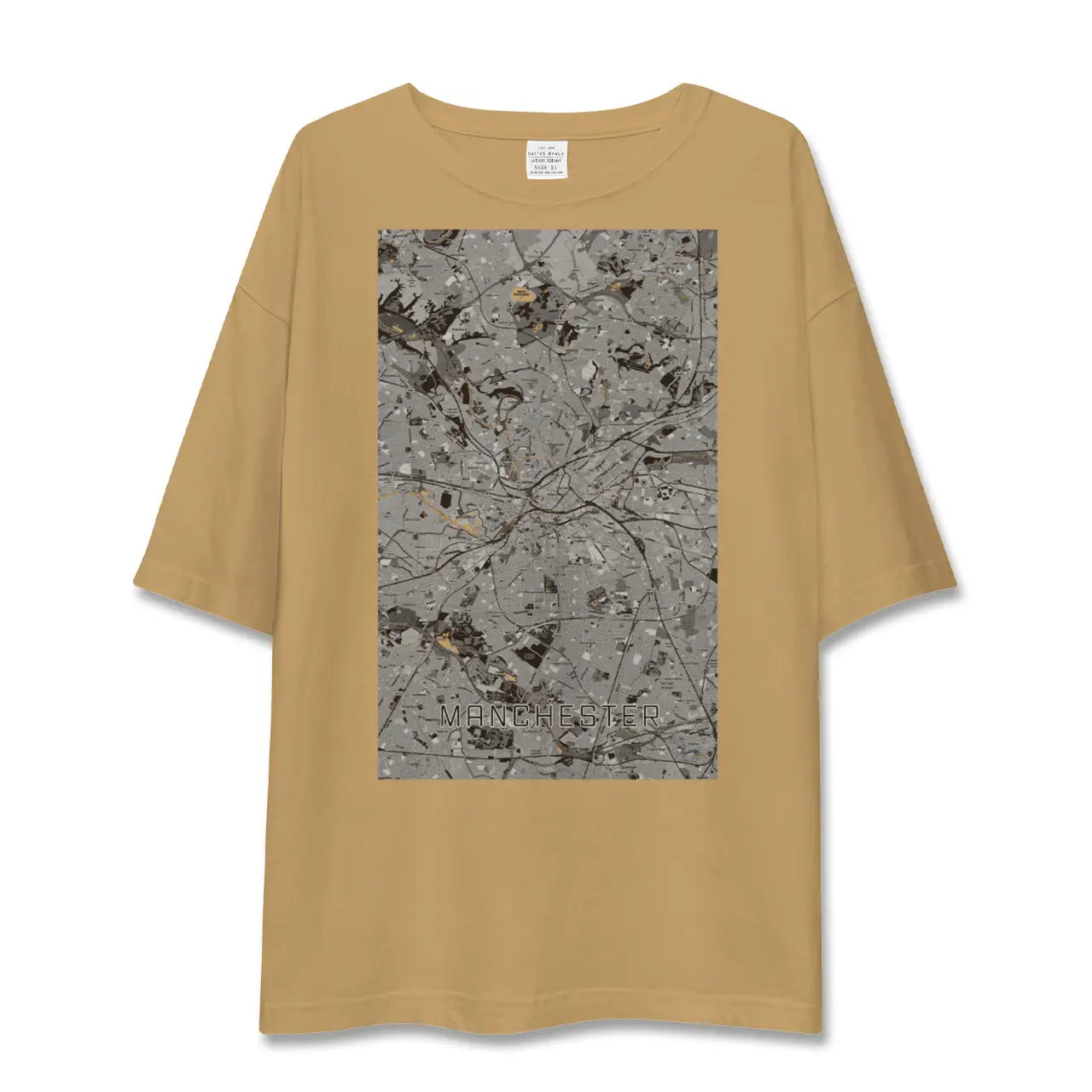 【マンチェスター(イギリス)】地図柄ビッグシルエットTシャツ