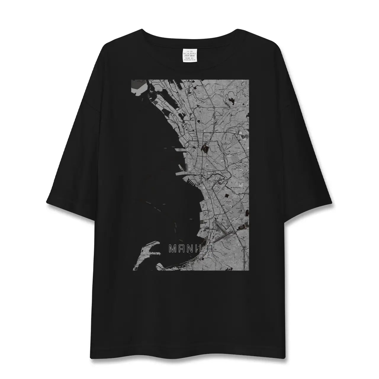 【マニラ(フィリピン)】地図柄ビッグシルエットTシャツ