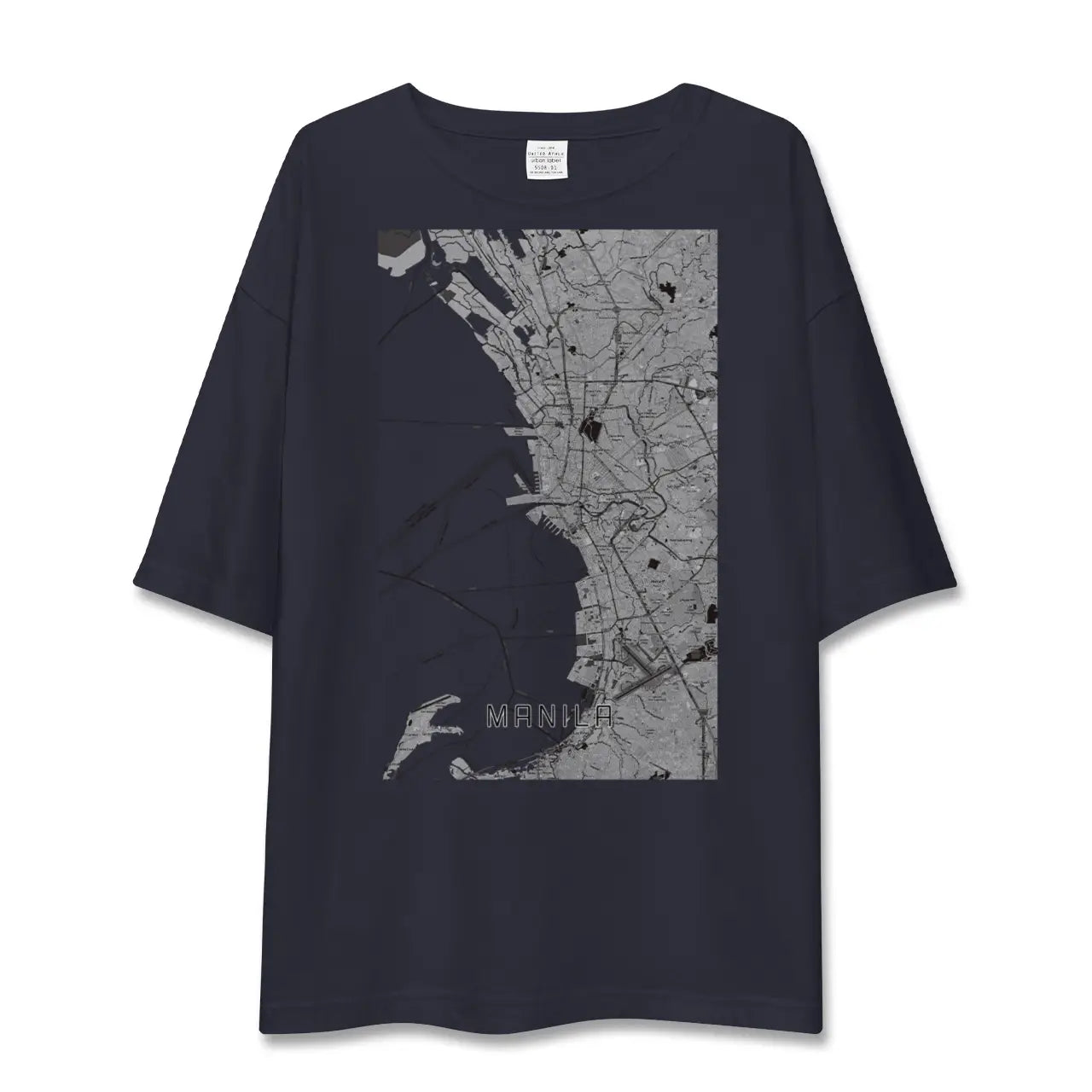 【マニラ(フィリピン)】地図柄ビッグシルエットTシャツ