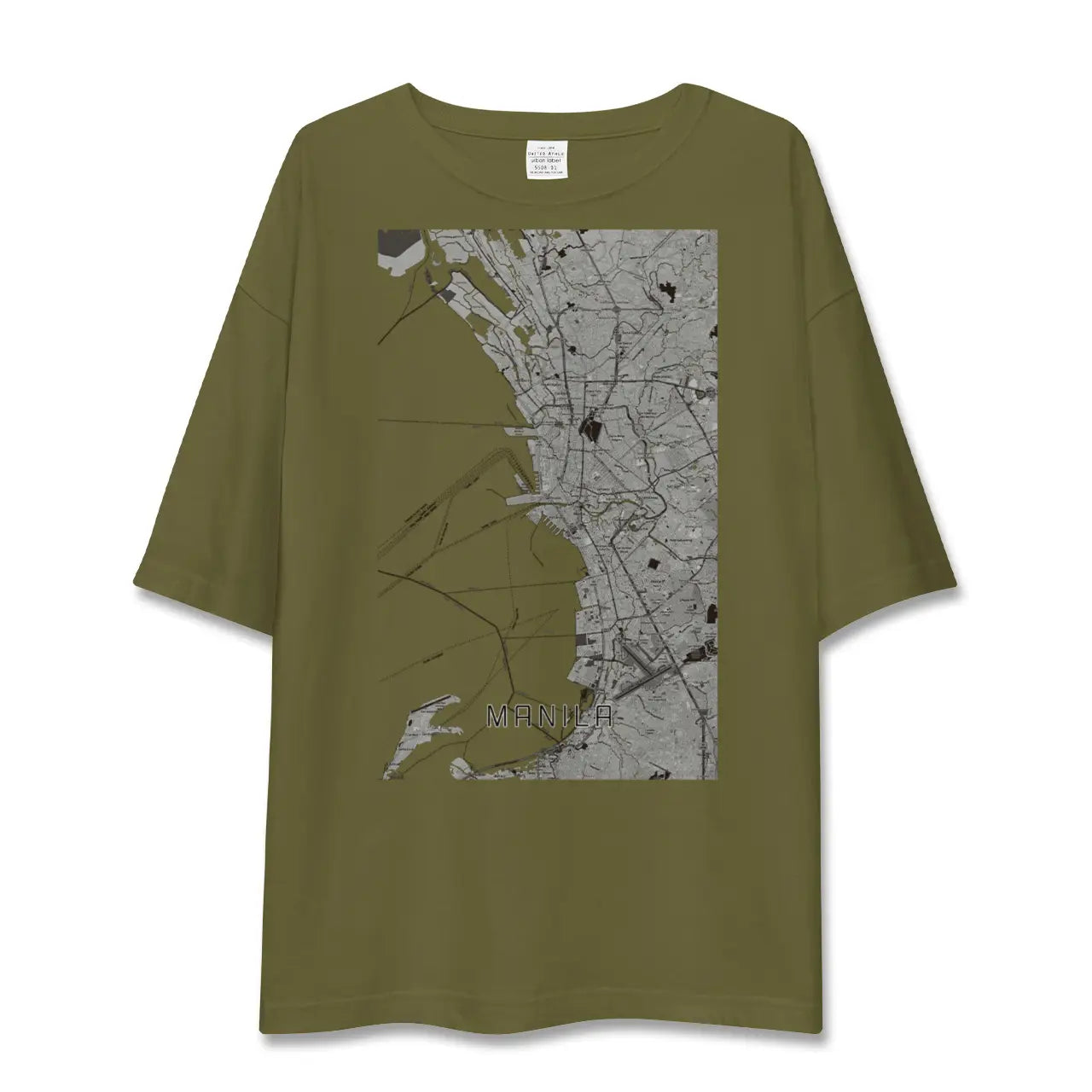【マニラ(フィリピン)】地図柄ビッグシルエットTシャツ