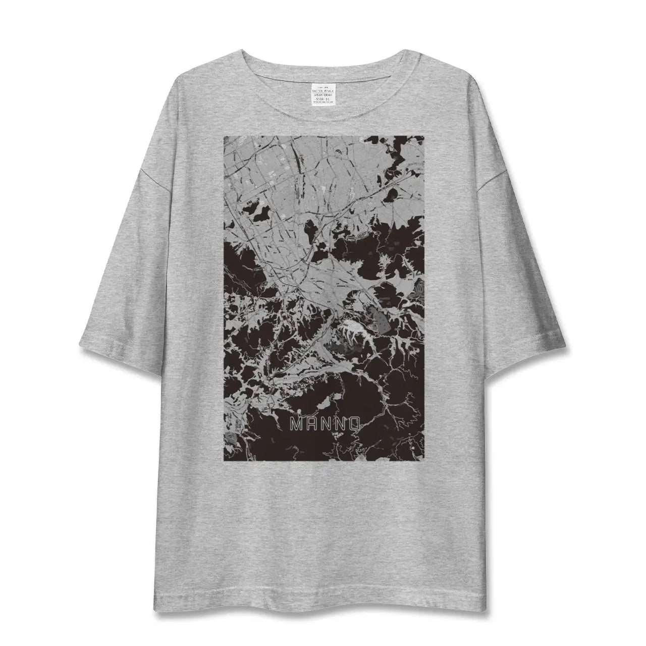 【まんのう(香川県)】地図柄ビッグシルエットTシャツ