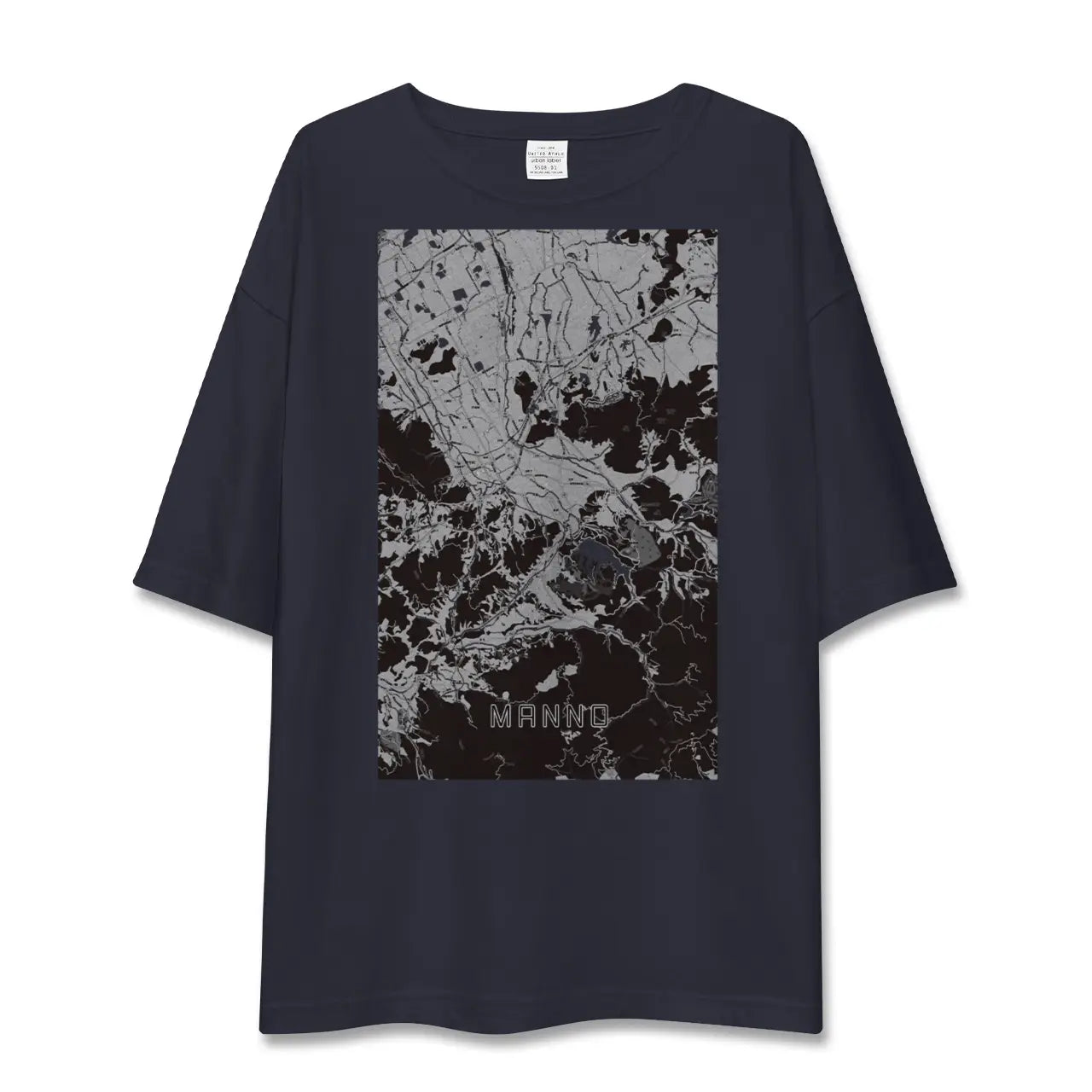 【まんのう(香川県)】地図柄ビッグシルエットTシャツ