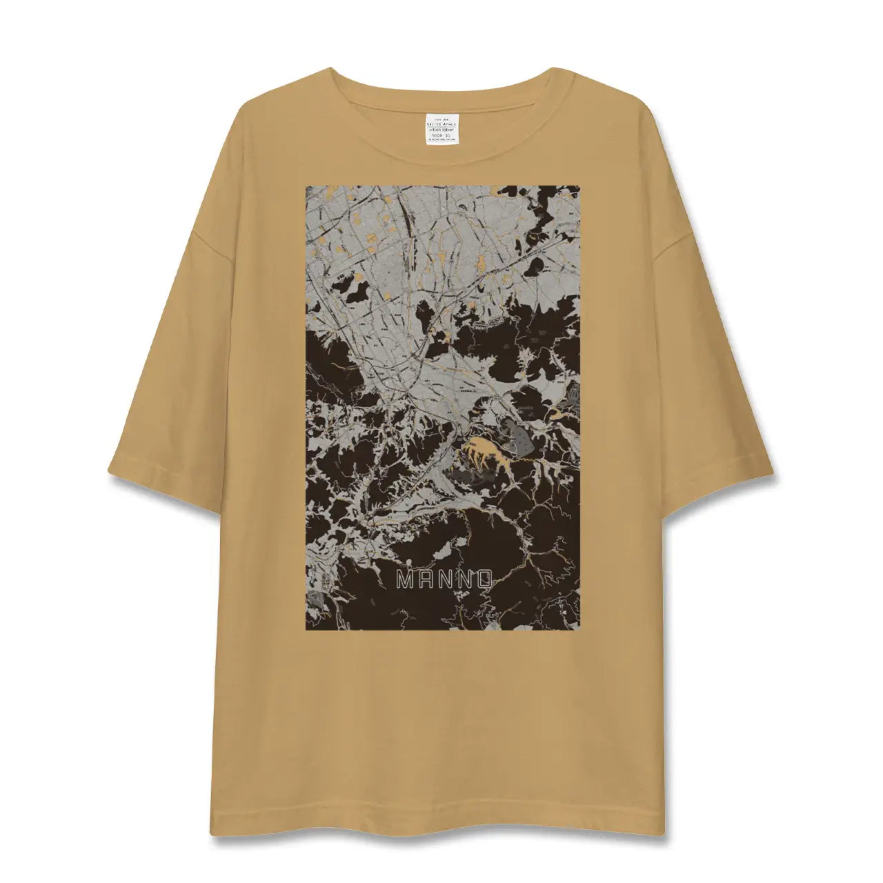 【まんのう(香川県)】地図柄ビッグシルエットTシャツ