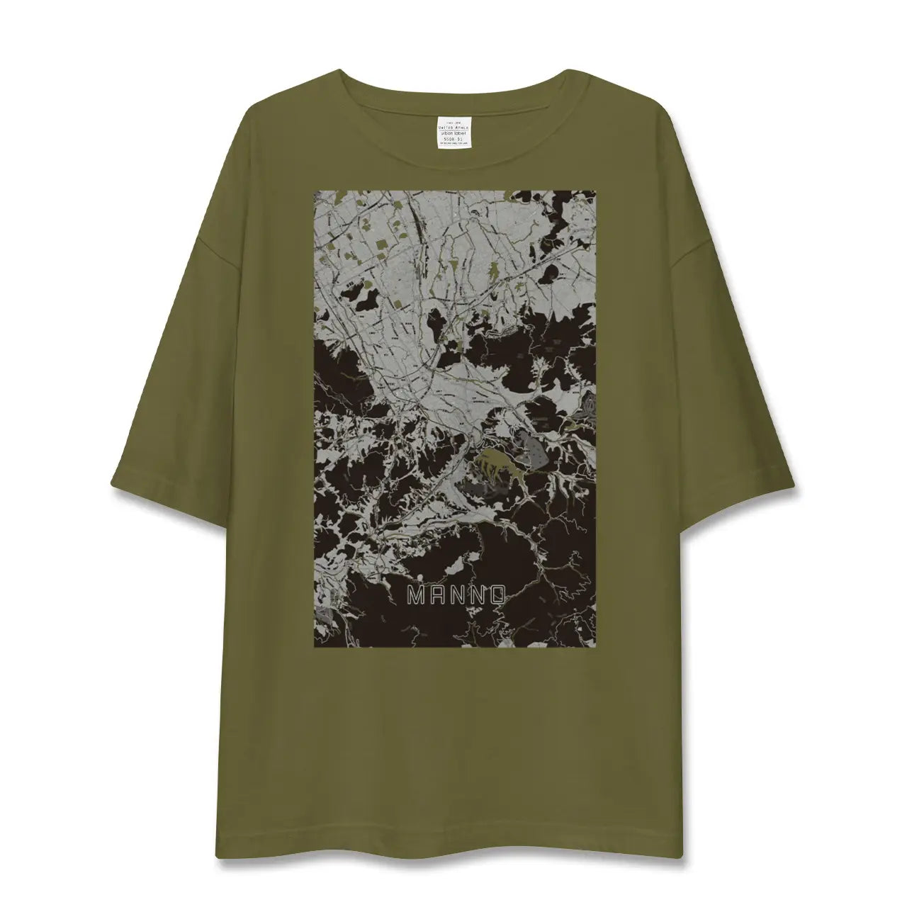 【まんのう(香川県)】地図柄ビッグシルエットTシャツ