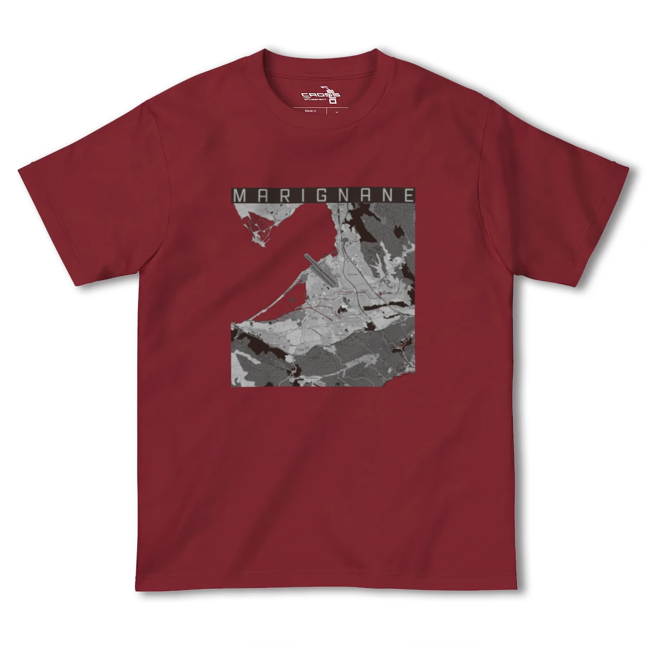 【マリニャーヌ(フランス)】地図柄ヘビーウェイトTシャツ
