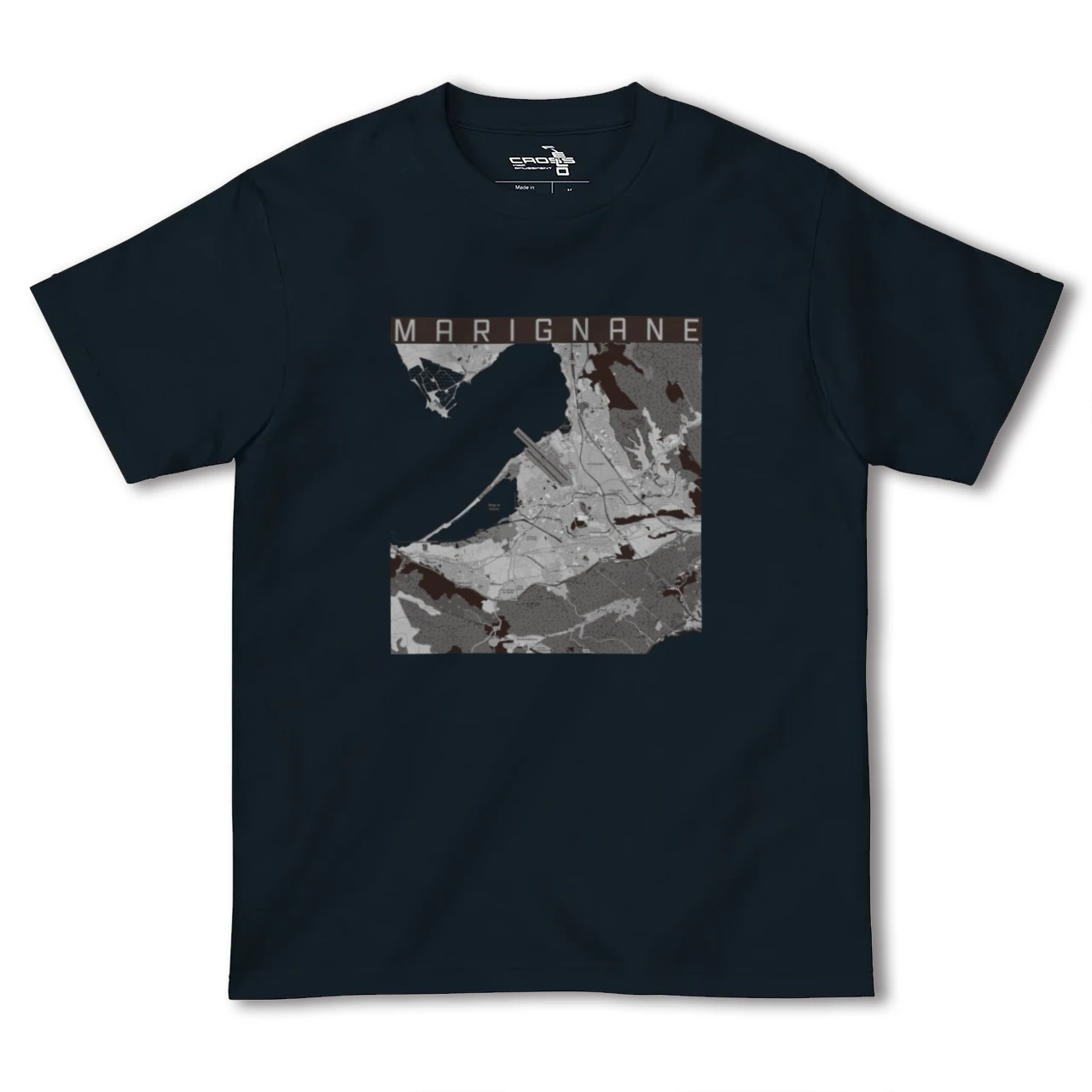 【マリニャーヌ(フランス)】地図柄ヘビーウェイトTシャツ
