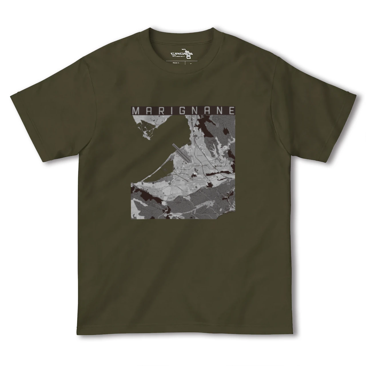 【マリニャーヌ(フランス)】地図柄ヘビーウェイトTシャツ