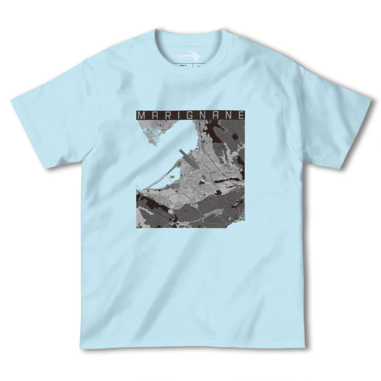 【マリニャーヌ(フランス)】地図柄ヘビーウェイトTシャツ