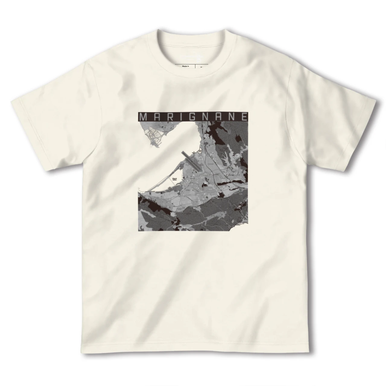 【マリニャーヌ(フランス)】地図柄ヘビーウェイトTシャツ