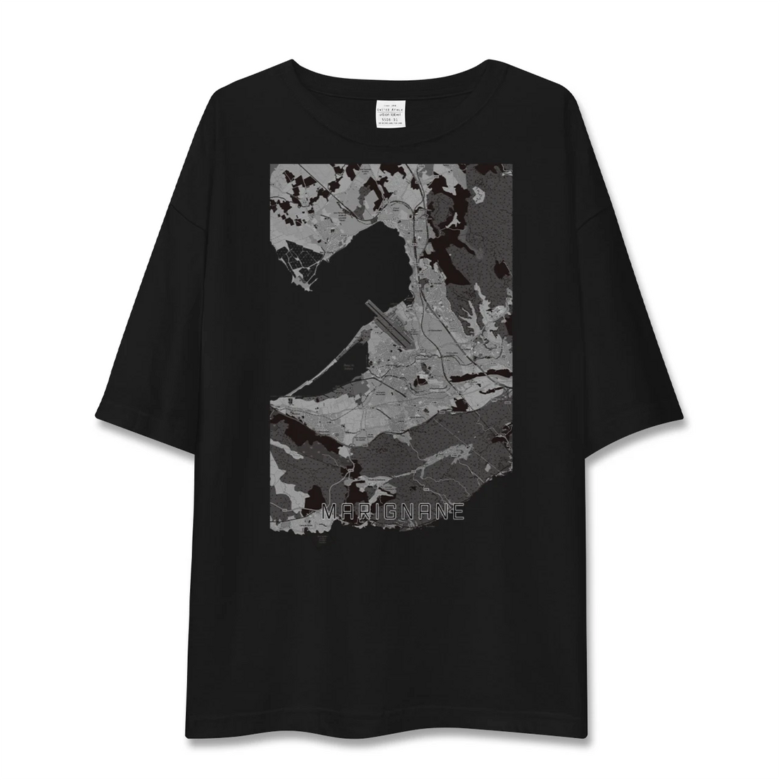 【マリニャーヌ(フランス)】地図柄ビッグシルエットTシャツ