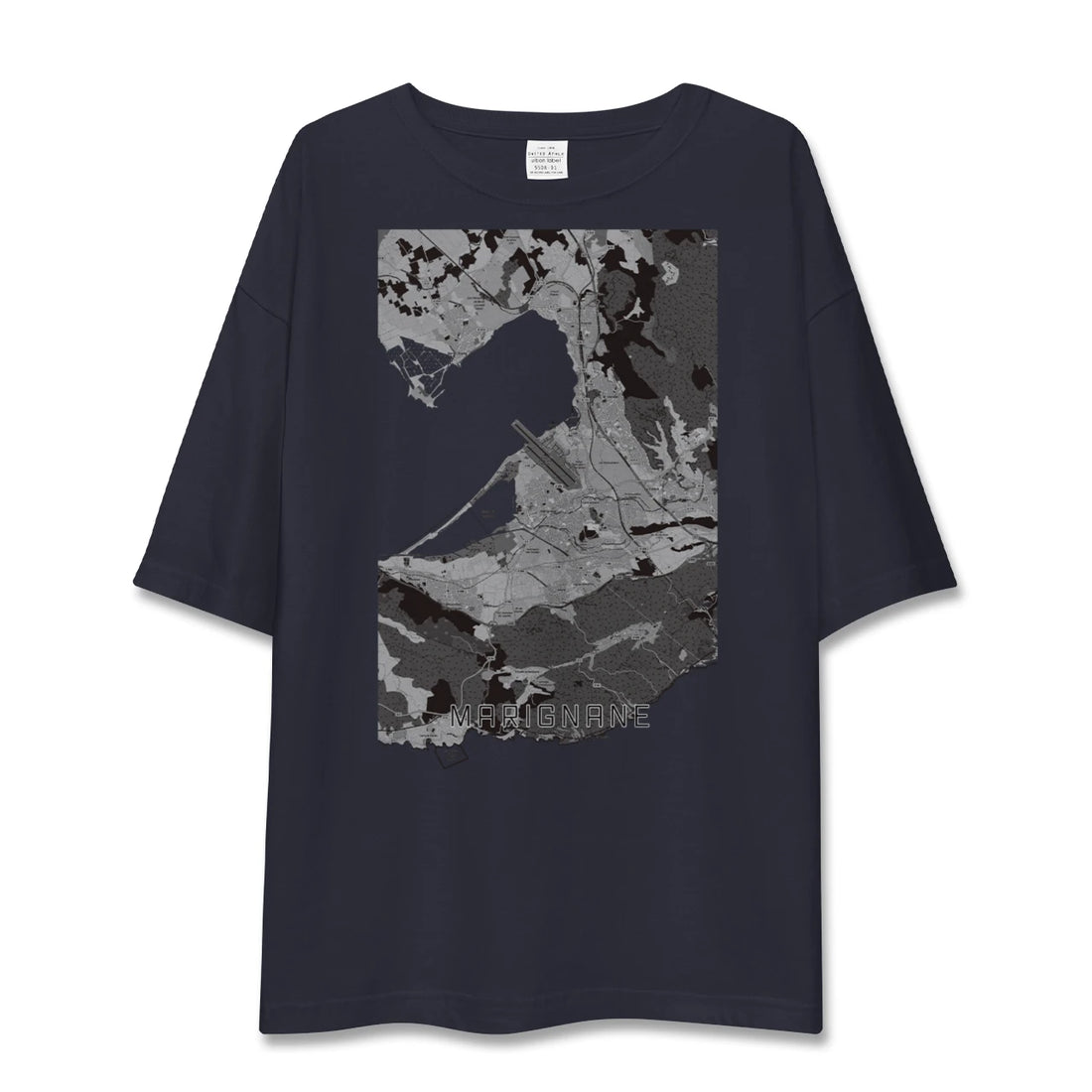 【マリニャーヌ(フランス)】地図柄ビッグシルエットTシャツ