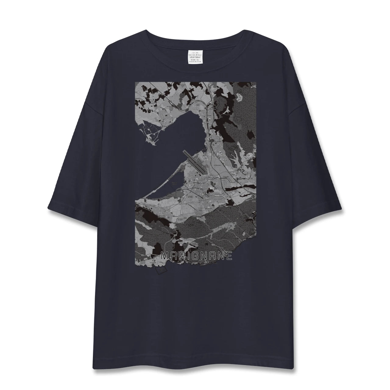 【マリニャーヌ(フランス)】地図柄ビッグシルエットTシャツ
