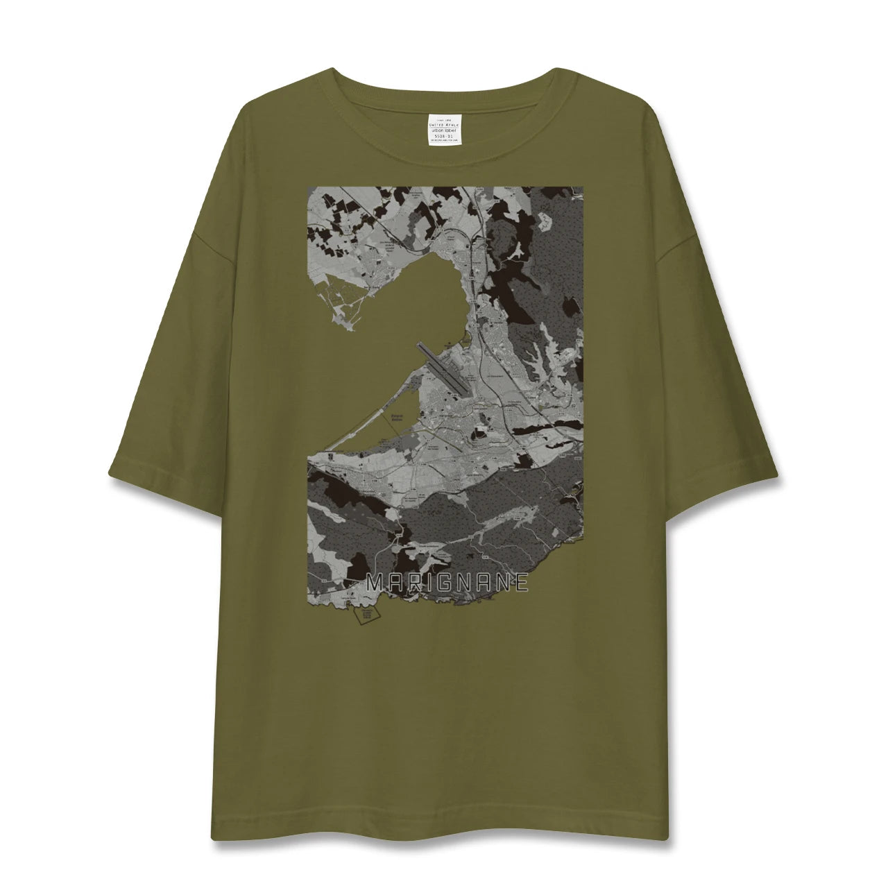 【マリニャーヌ(フランス)】地図柄ビッグシルエットTシャツ