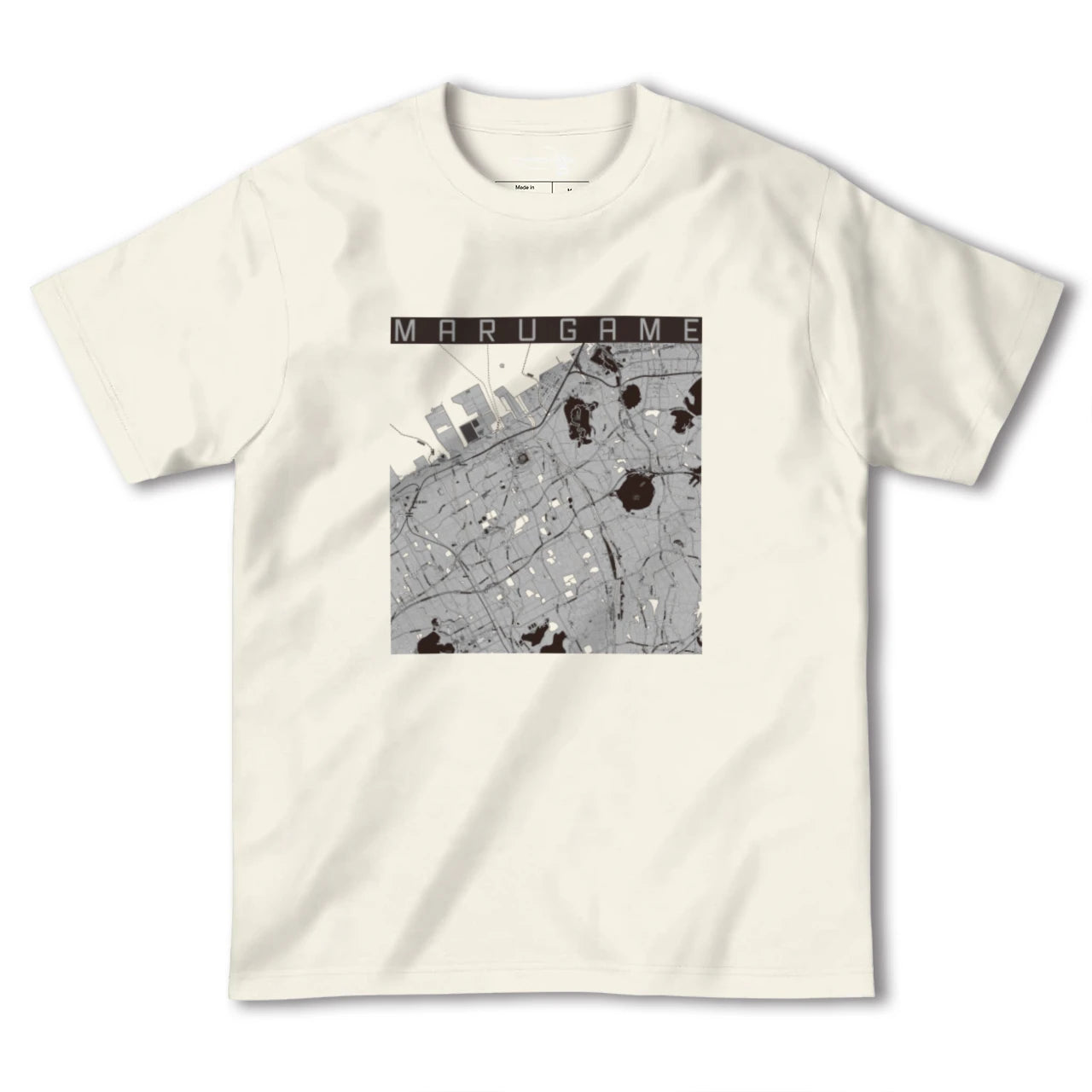 【丸亀(香川県)】地図柄ヘビーウェイトTシャツ