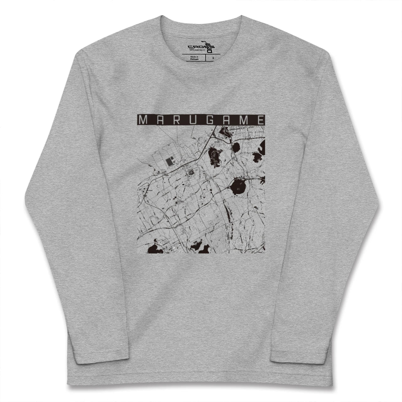 【丸亀(香川県)】地図柄ロングスリーブTシャツ