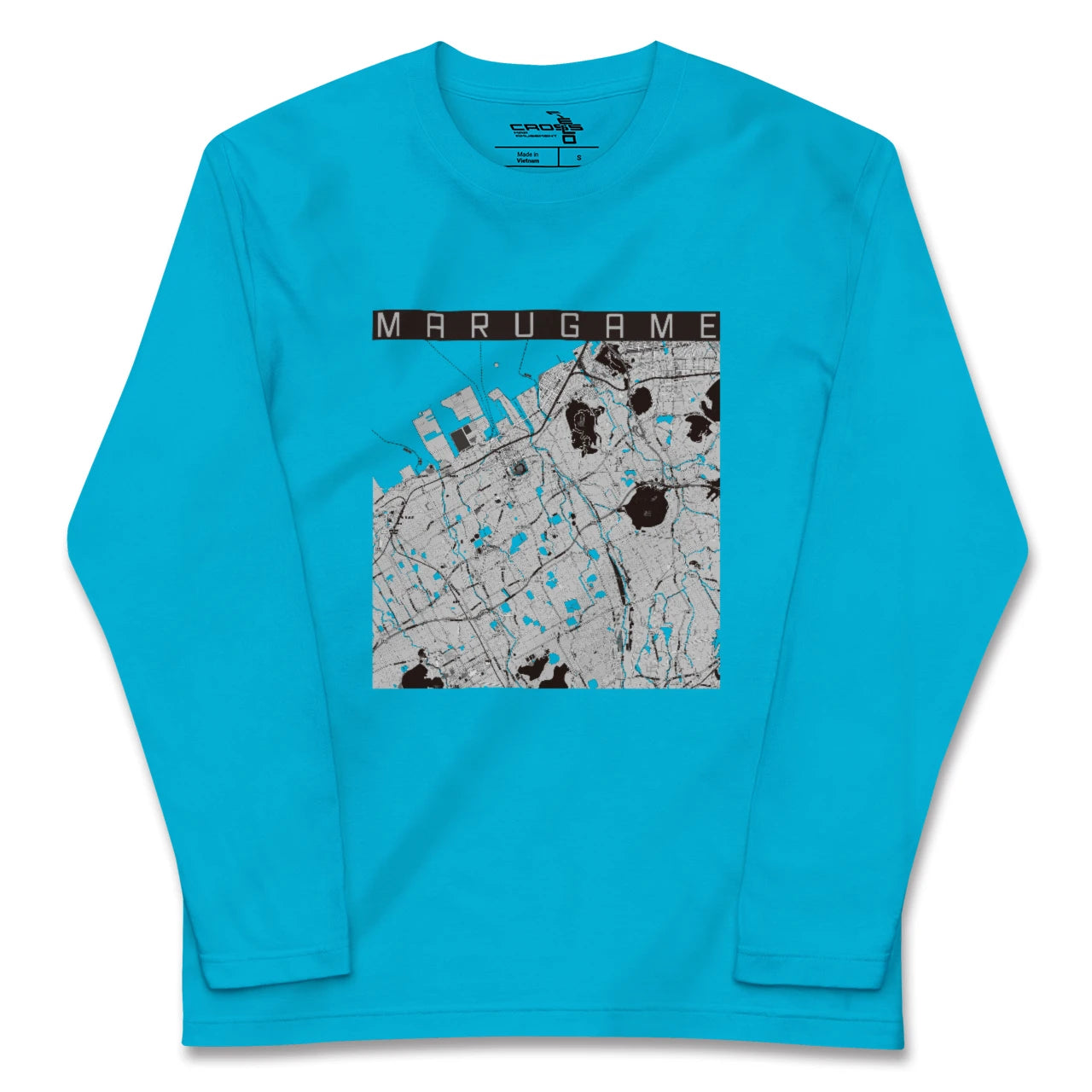 【丸亀(香川県)】地図柄ロングスリーブTシャツ