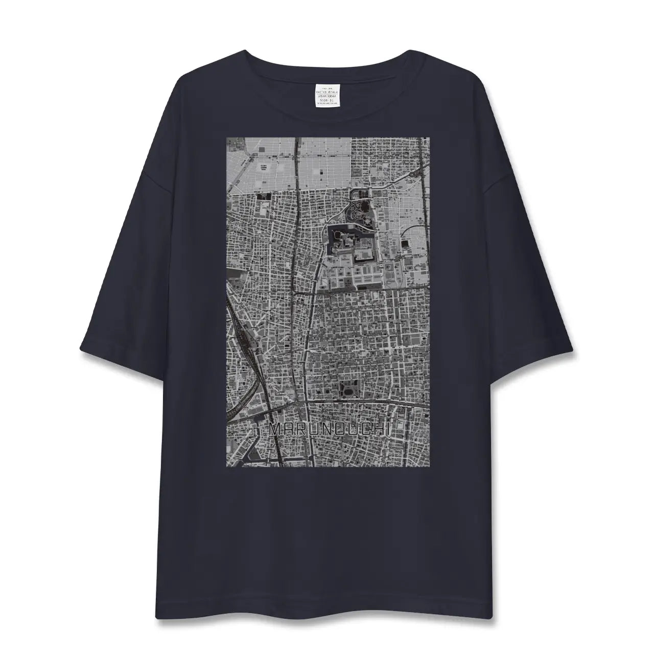 【丸の内(愛知県)】地図柄ビッグシルエットTシャツ