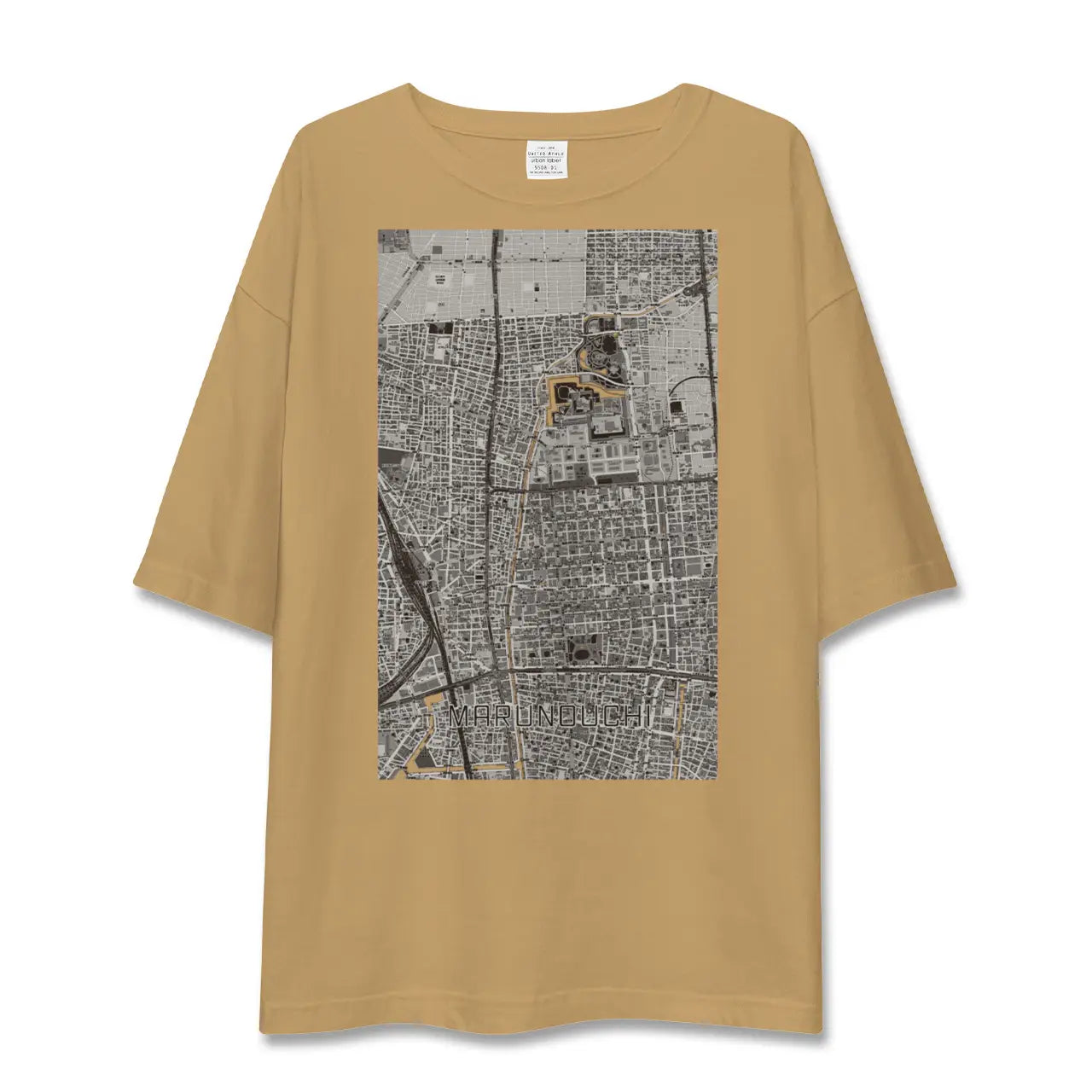 【丸の内(愛知県)】地図柄ビッグシルエットTシャツ