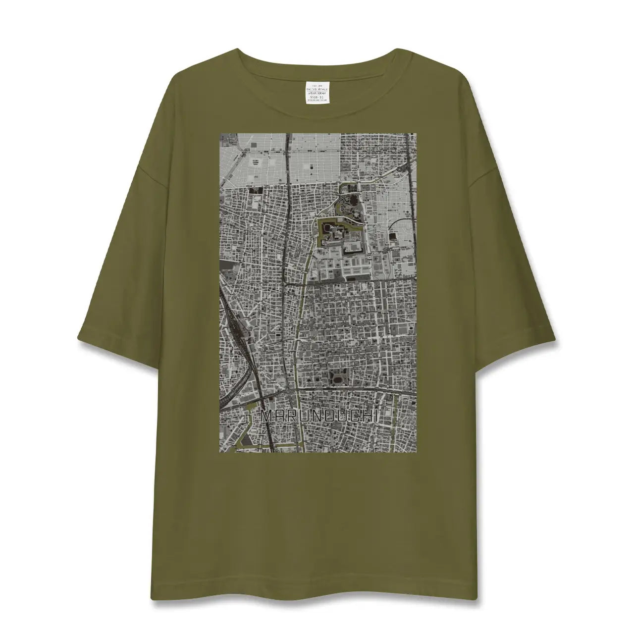 【丸の内(愛知県)】地図柄ビッグシルエットTシャツ