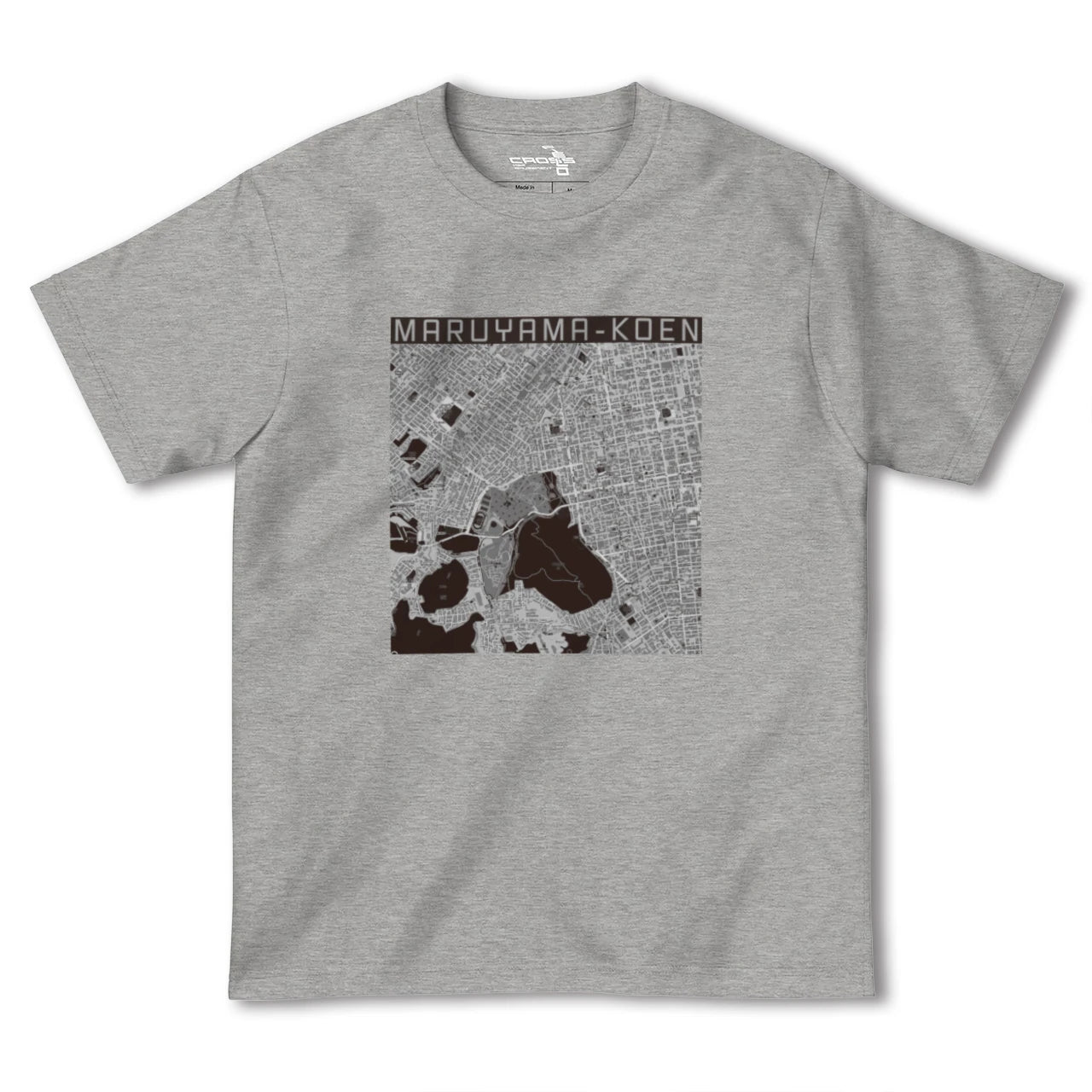 【円山公園(北海道)】地図柄ヘビーウェイトTシャツ