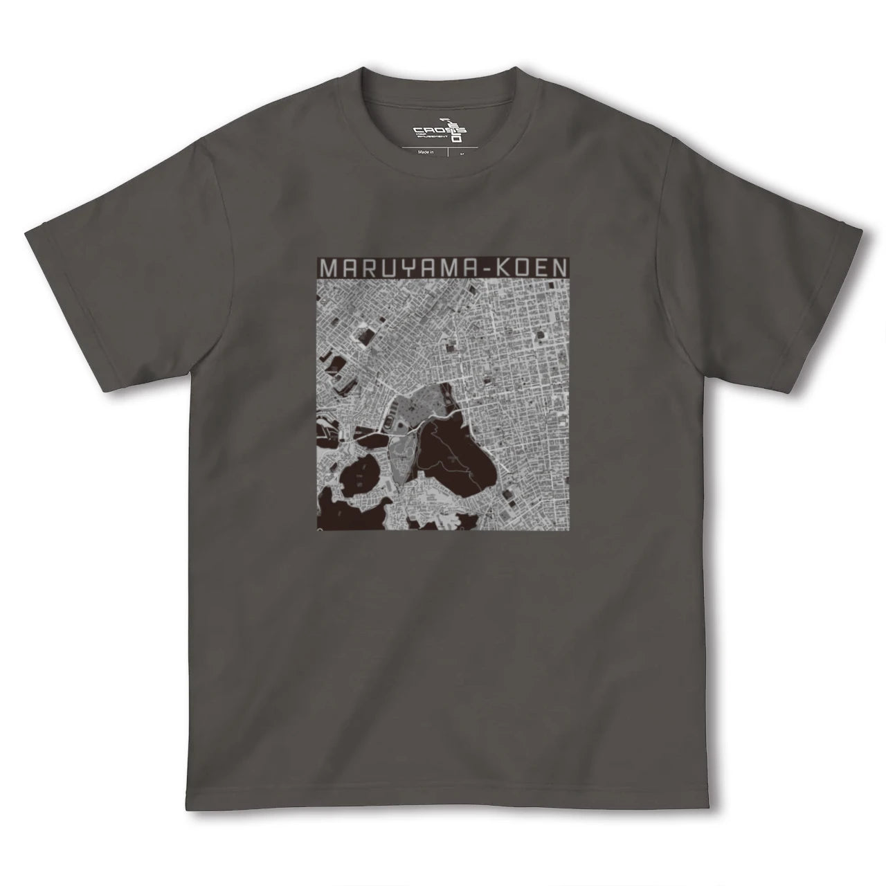 【円山公園(北海道)】地図柄ヘビーウェイトTシャツ