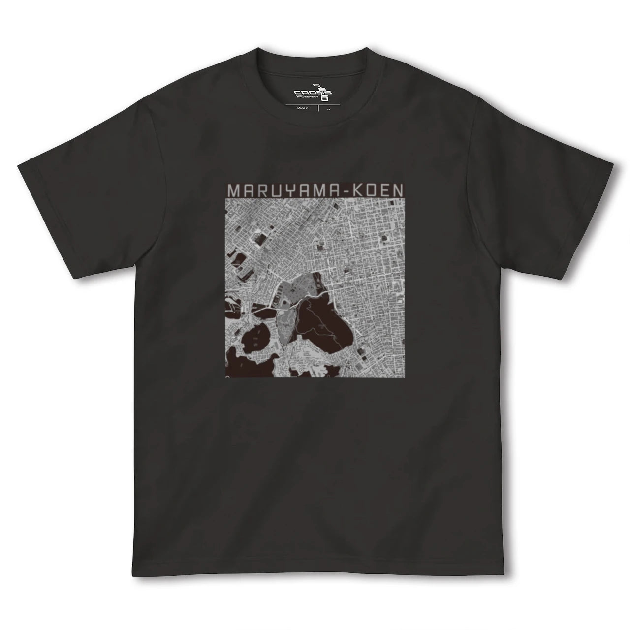 【円山公園(北海道)】地図柄ヘビーウェイトTシャツ