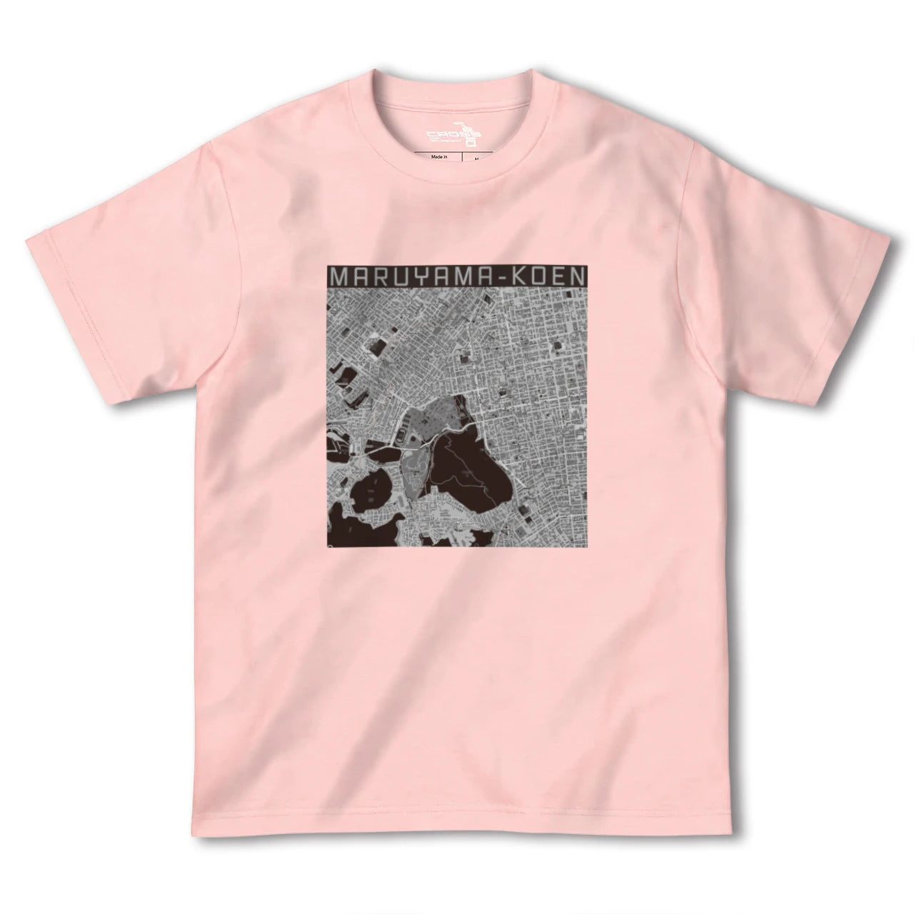 【円山公園(北海道)】地図柄ヘビーウェイトTシャツ