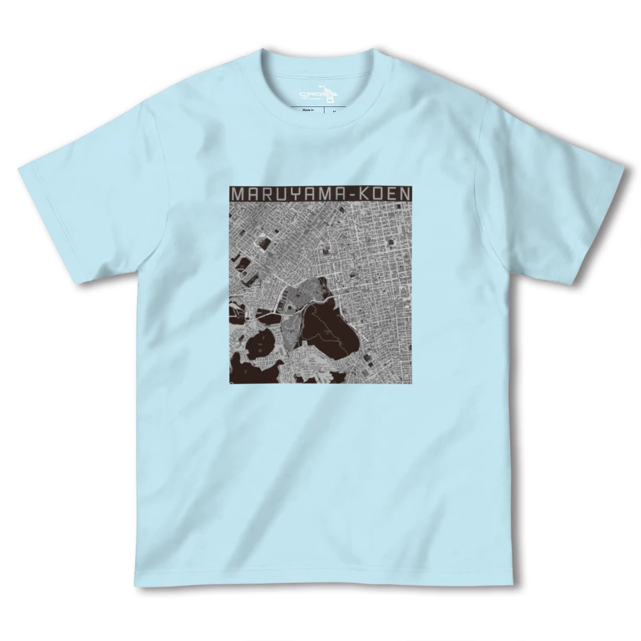 【円山公園(北海道)】地図柄ヘビーウェイトTシャツ