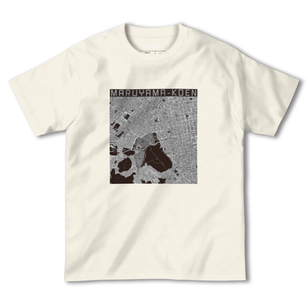 【円山公園(北海道)】地図柄ヘビーウェイトTシャツ