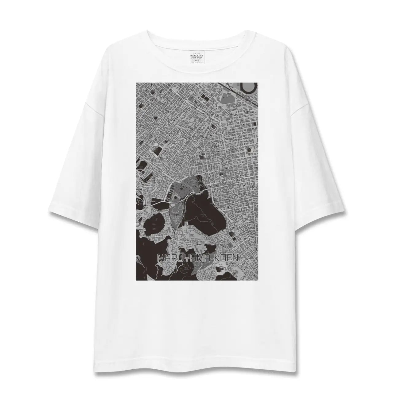 【円山公園(北海道)】地図柄ビッグシルエットTシャツ