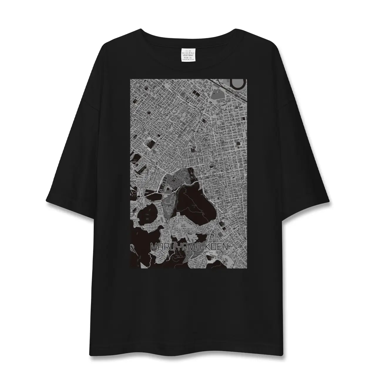 【円山公園(北海道)】地図柄ビッグシルエットTシャツ