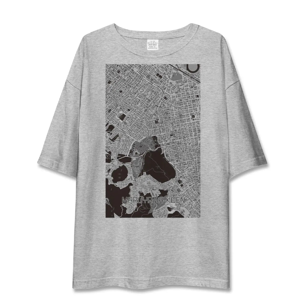【円山公園(北海道)】地図柄ビッグシルエットTシャツ