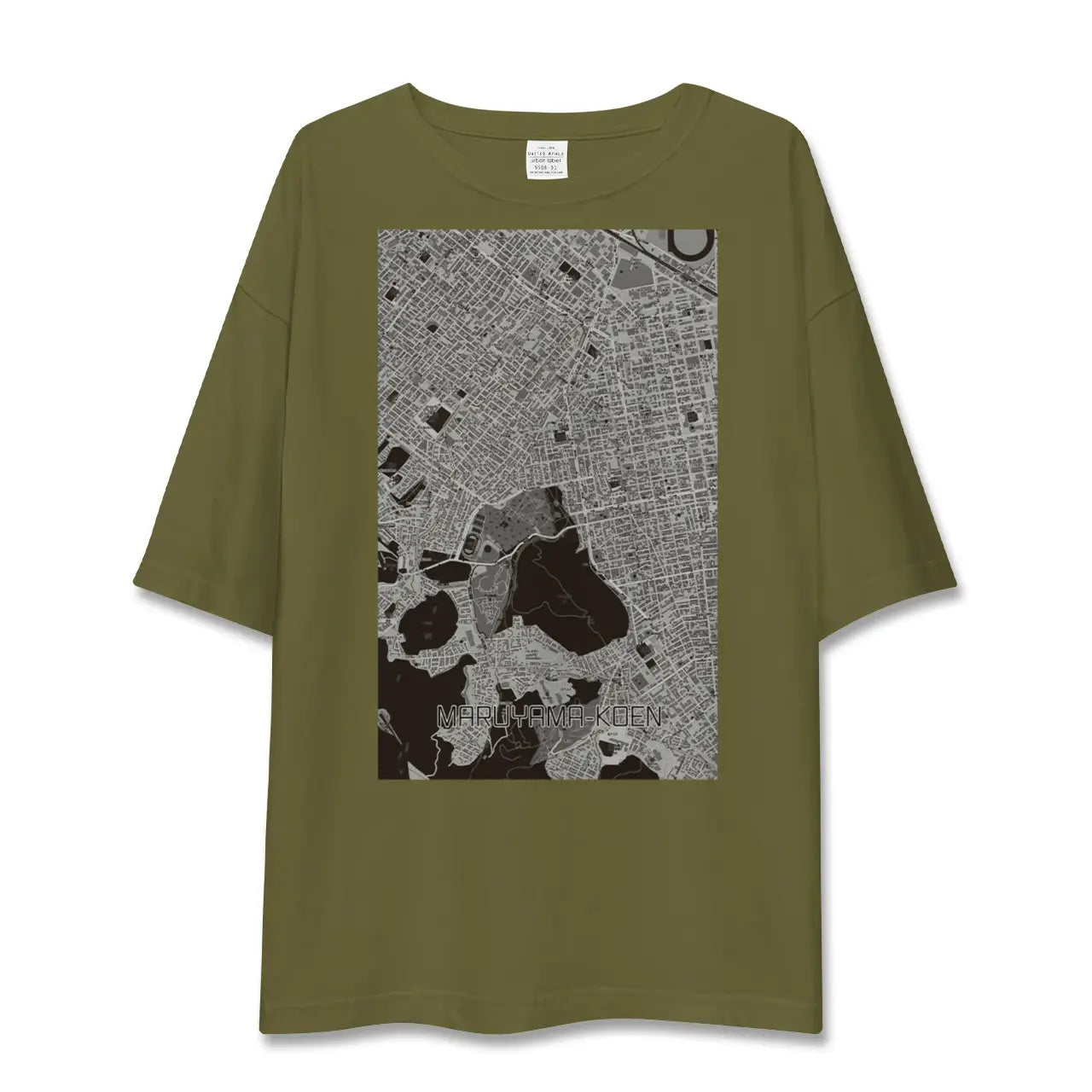【円山公園(北海道)】地図柄ビッグシルエットTシャツ