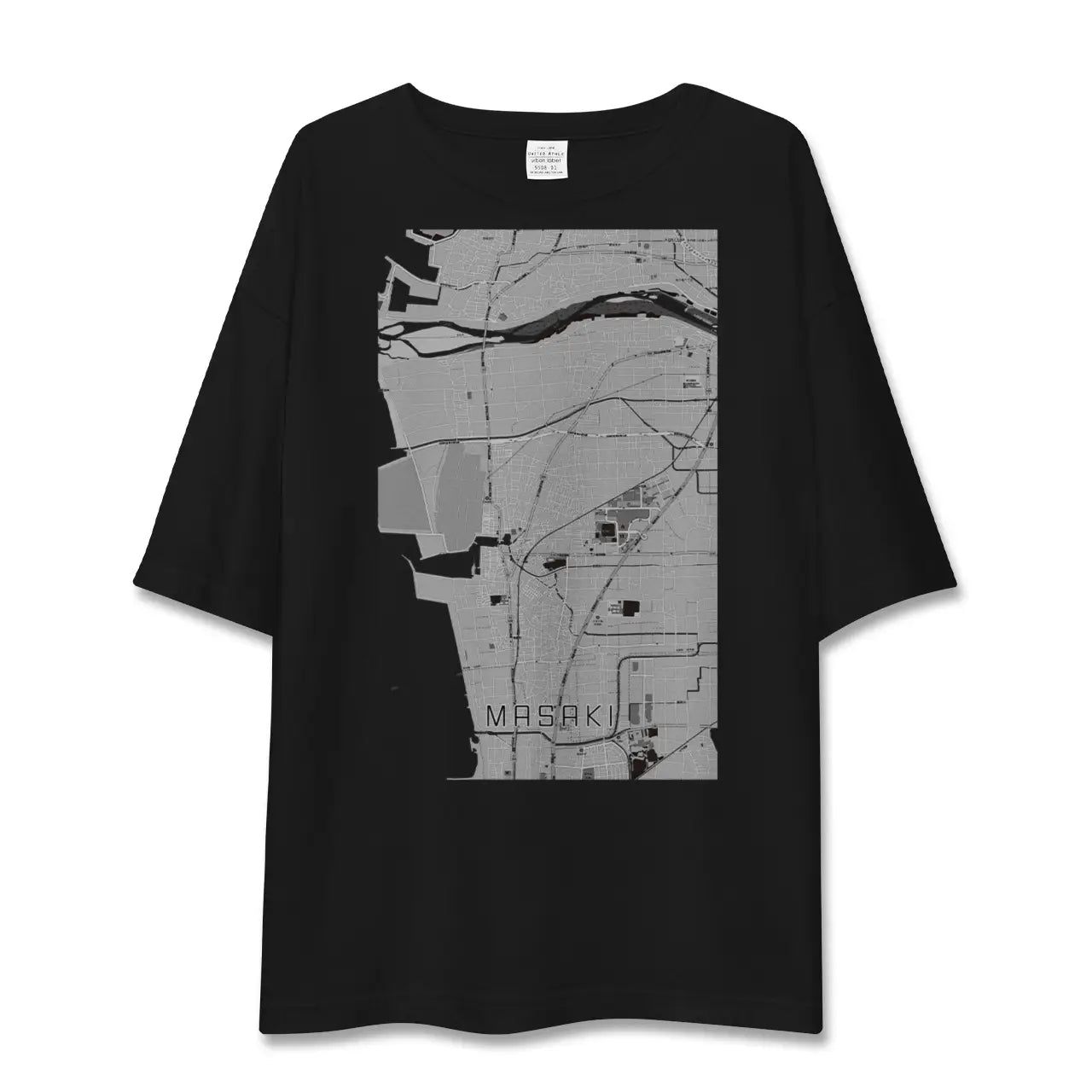 【松前(愛媛県)】地図柄ビッグシルエットTシャツ