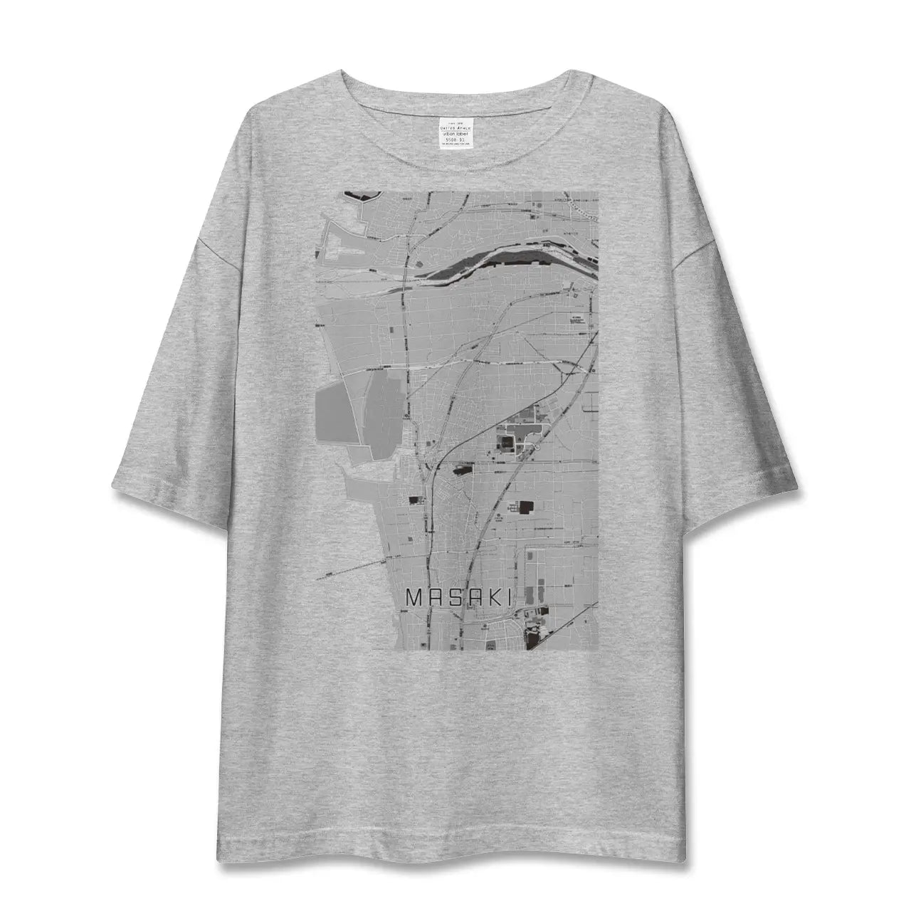 【松前(愛媛県)】地図柄ビッグシルエットTシャツ