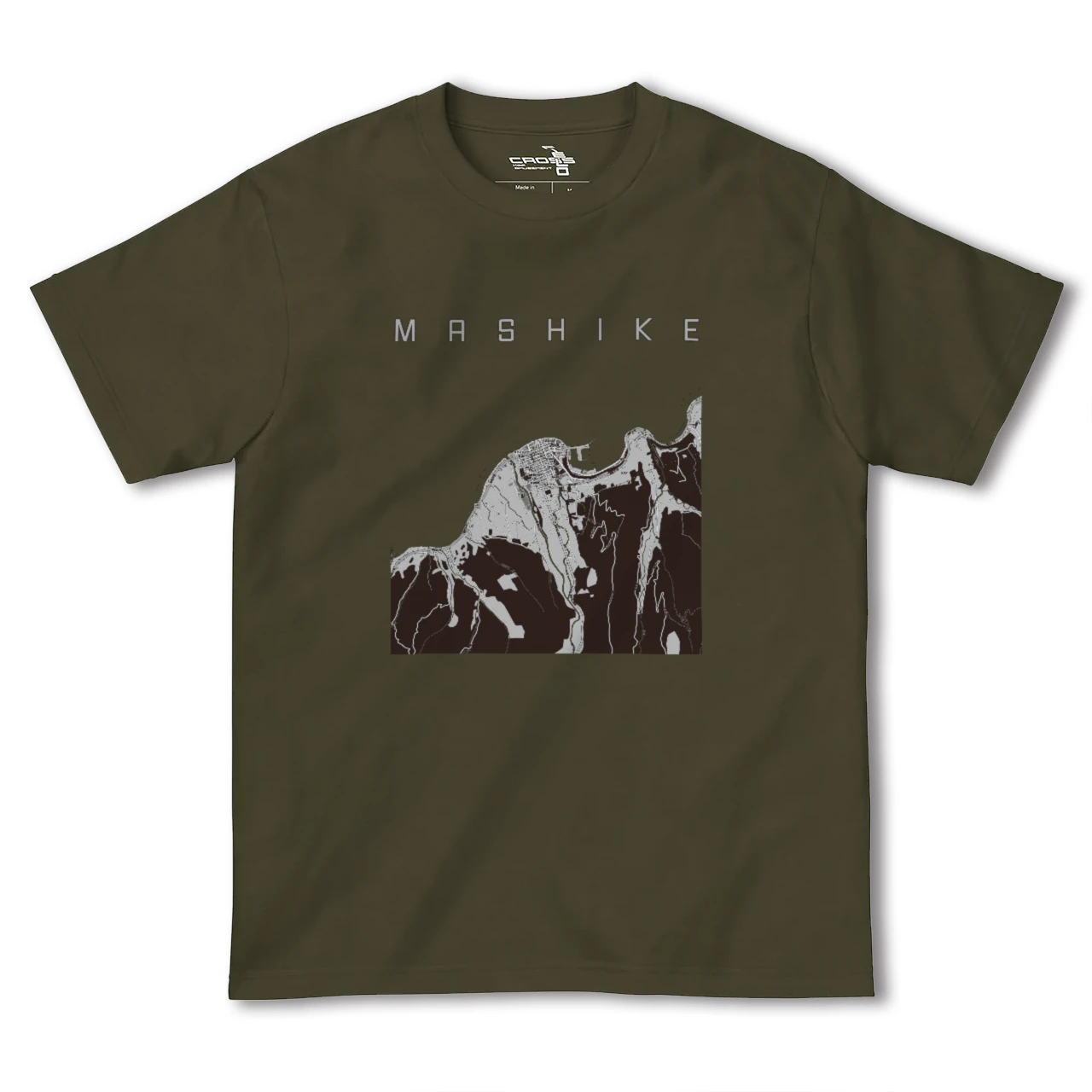 【増毛(北海道)】地図柄ヘビーウェイトTシャツ