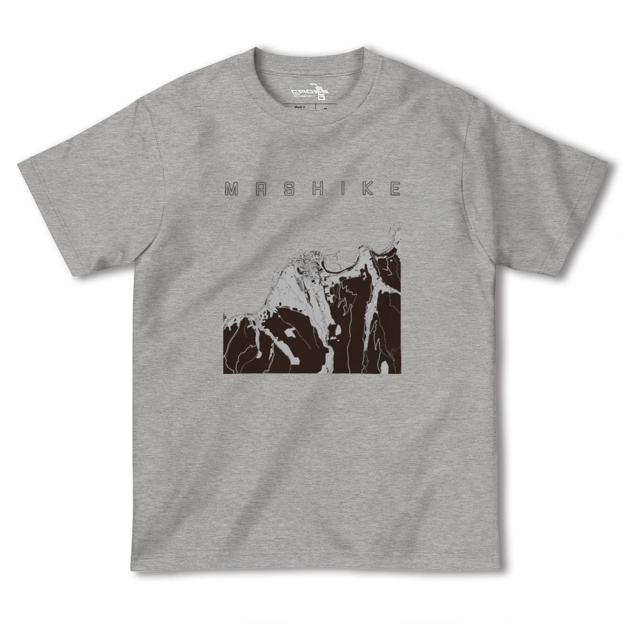 【増毛(北海道)】地図柄ヘビーウェイトTシャツ