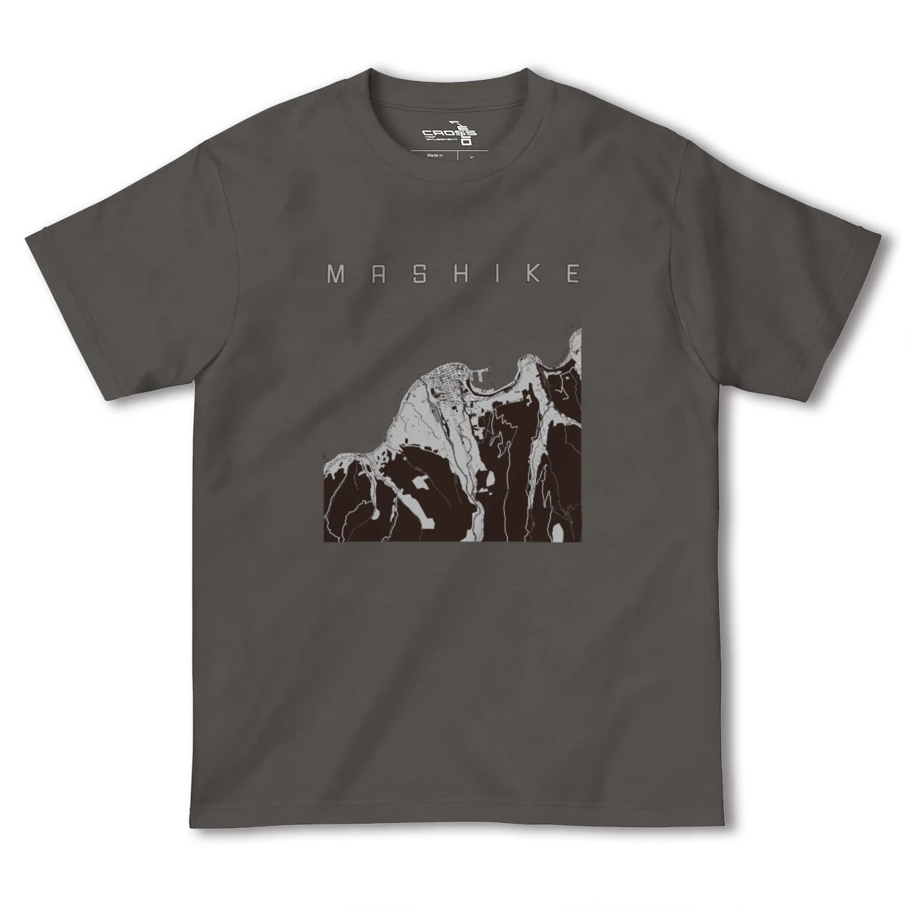 【増毛(北海道)】地図柄ヘビーウェイトTシャツ