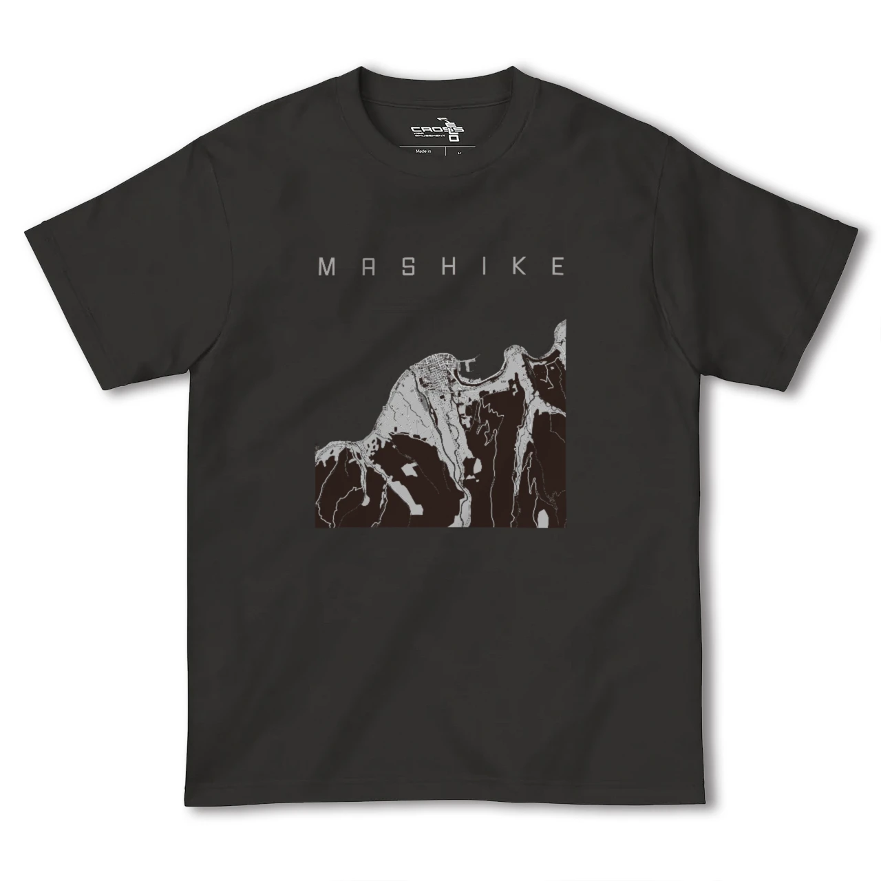 【増毛(北海道)】地図柄ヘビーウェイトTシャツ