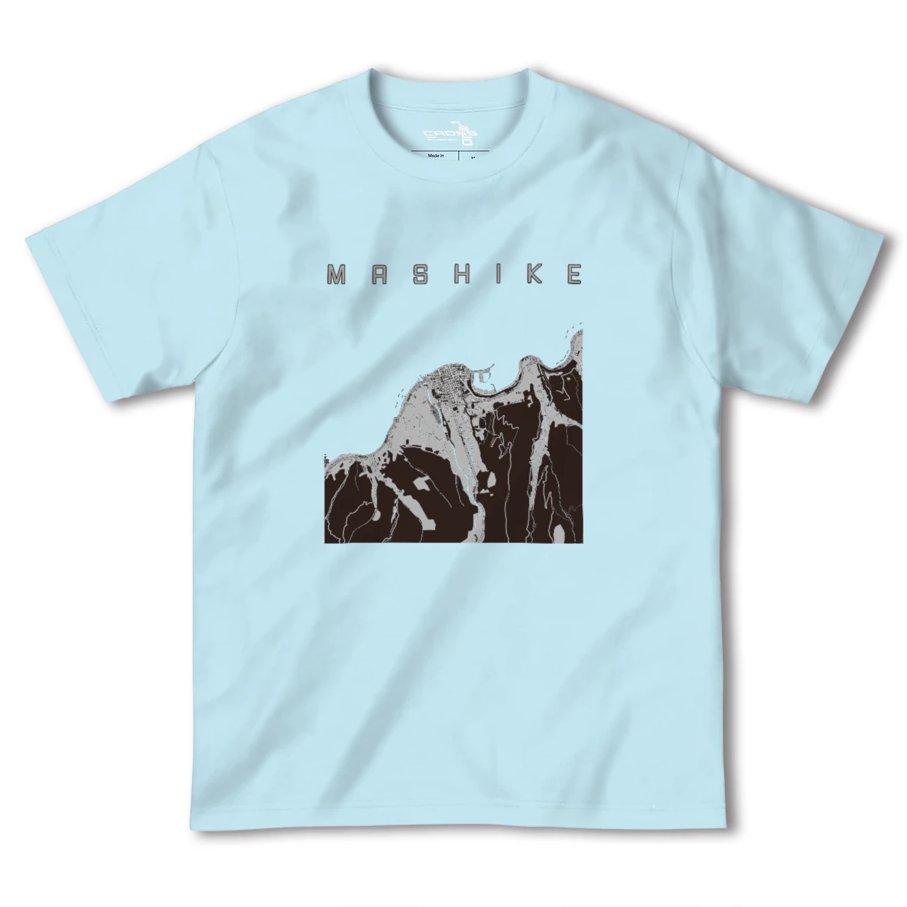 【増毛(北海道)】地図柄ヘビーウェイトTシャツ