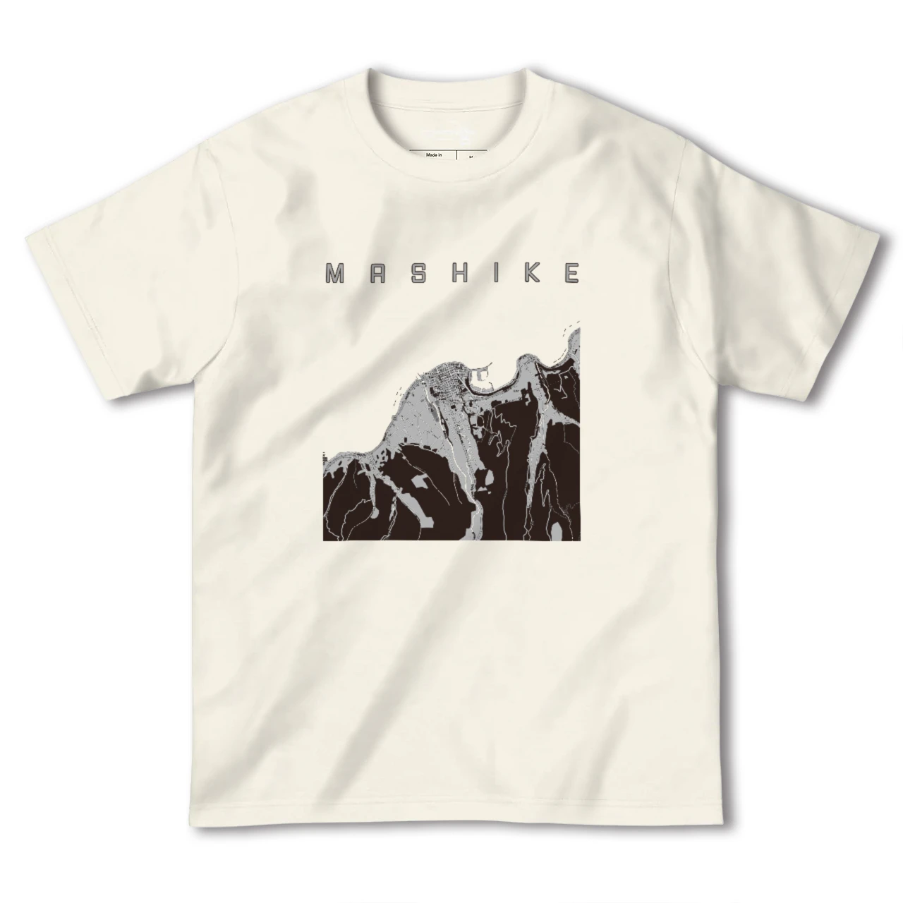 【増毛(北海道)】地図柄ヘビーウェイトTシャツ
