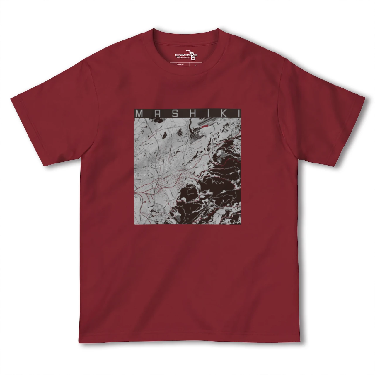 【益城(熊本県)】地図柄ヘビーウェイトTシャツ
