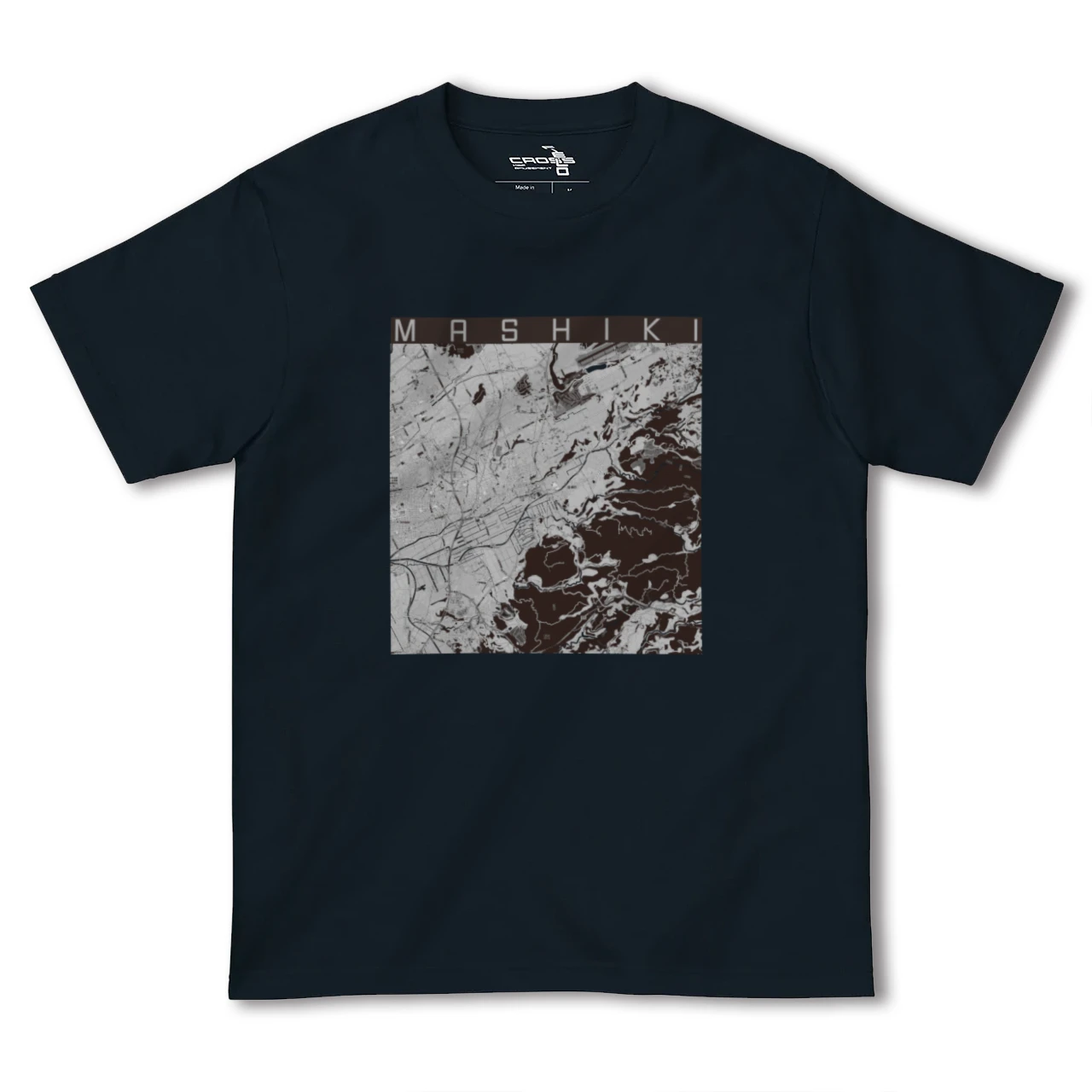 【益城(熊本県)】地図柄ヘビーウェイトTシャツ