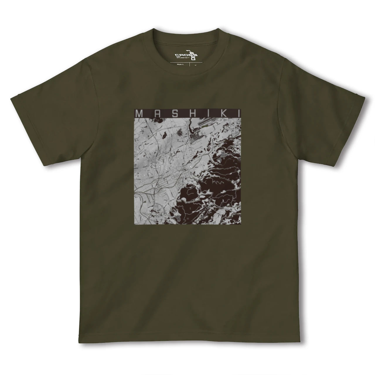 【益城(熊本県)】地図柄ヘビーウェイトTシャツ