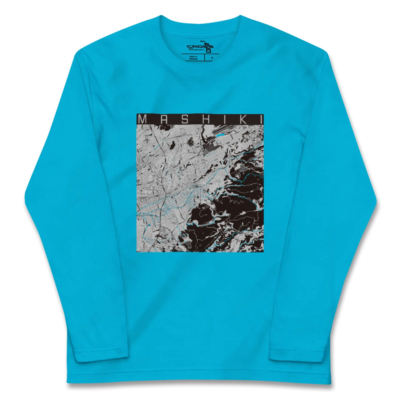 【益城(熊本県)】地図柄ロングスリーブTシャツ